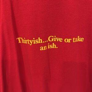 🎁Vintage Thirtyish 30th Birthday Shirt Fun T shirt See measurements EUC